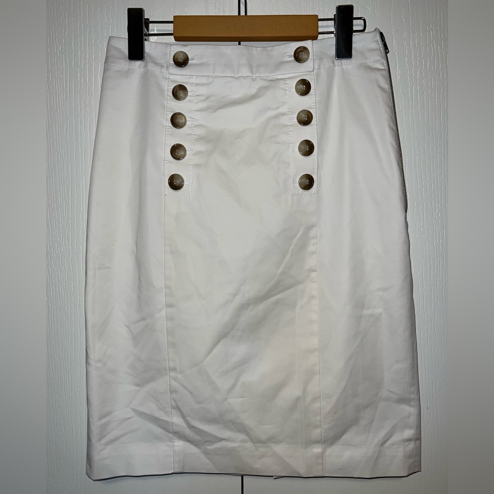 Ann Taylor Nautical Button Skirt